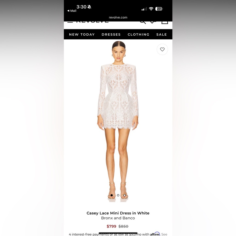 Casey Lace mini dress